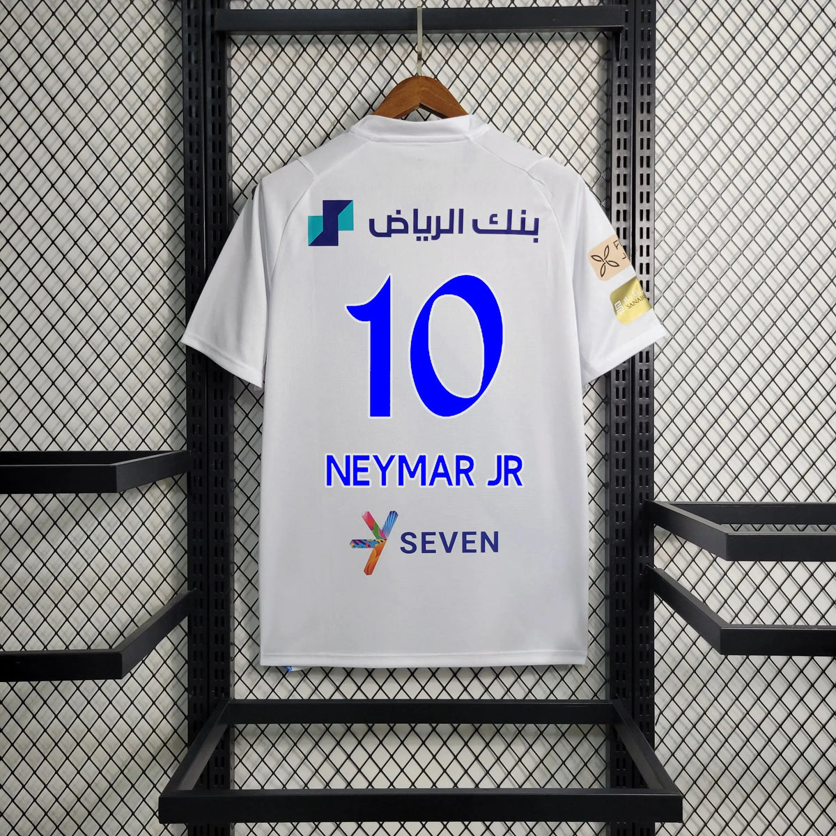 Camisa Al-Hilal Away 23/24 - Torcedor Masculina Branca + Neymar 10 - Netmantos