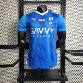 Camisa Al-Hilal Home 23/24 - Jogador Masculina Azul + Neymar 10 - Netmantos