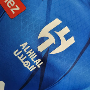 Camisa Al-Hilal Home 23/24 - Jogador Masculina Azul + Neymar 10 - Netmantos