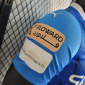 Camisa Al-Hilal Home 23/24 - Jogador Masculina Azul + Neymar 10 - Netmantos