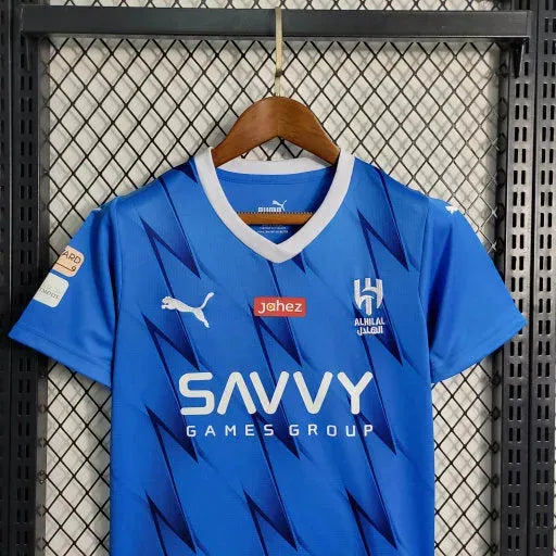 Camisa Al-Hilal Home 23/24 - Torcedor Infantil Azul - Netmantos