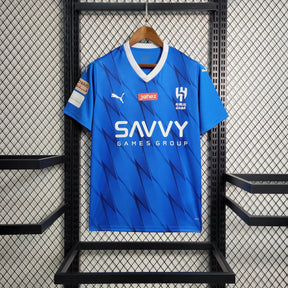 Camisa Al-Hilal Home 23/24 - Torcedor Masculina Azul + Neymar 10 - Netmantos