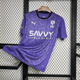 Camisa Al-Hilal Third Away 24/25 - Torcedor Masculina Roxa + Neymar 10 - Netmantos