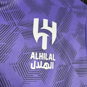 Camisa Al-Hilal Third Away 24/25 - Torcedor Masculina Roxa + Neymar 10 - Netmantos