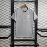 Camisa Barcelona BALMAIN 24/25 - Torcedor Masculina Refletiva Cinza - Netmantos