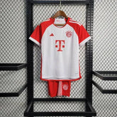 Camisa Bayern Munchen Home 23/24 - Torcedor Infantil Vermelha e Branca - Netmantos