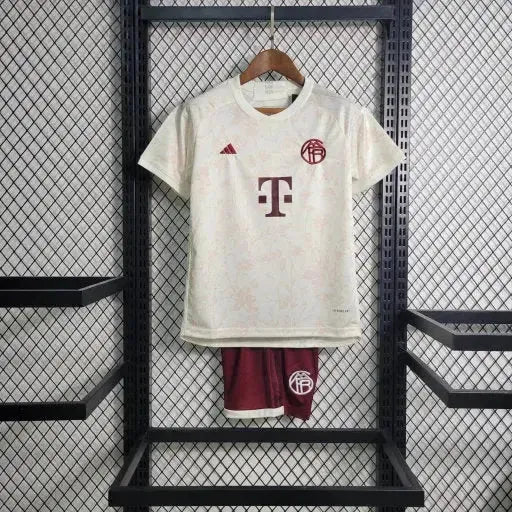 Camisa Bayern Munchen Third Away 23/24 - Torcedor Infantil Branca - Netmantos
