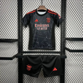 Camisa Benfica Away 24/25 - Torcedor Infantil Preta - Netmantos