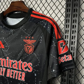 Camisa Benfica Away 24/25 - Torcedor Masculina Preta - Netmantos