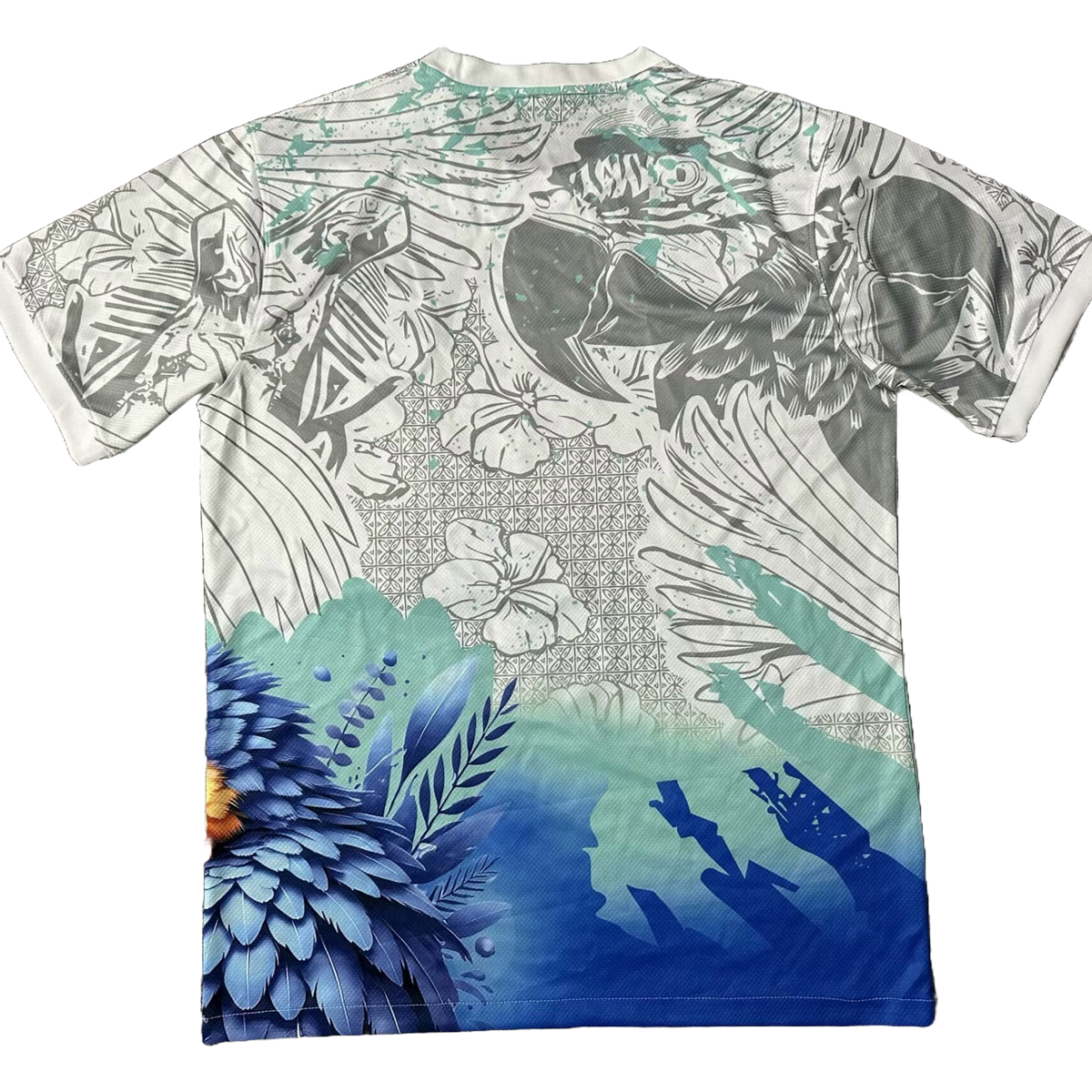 Camisa Brasil Arara Azul 25/26 - Torcedor Masculina Branca e Azul - Netmantos