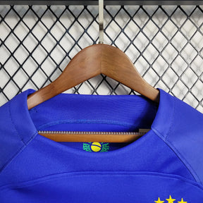 Camisa Brasil Away 22/23 - Torcedor Feminina Azul - Netmantos