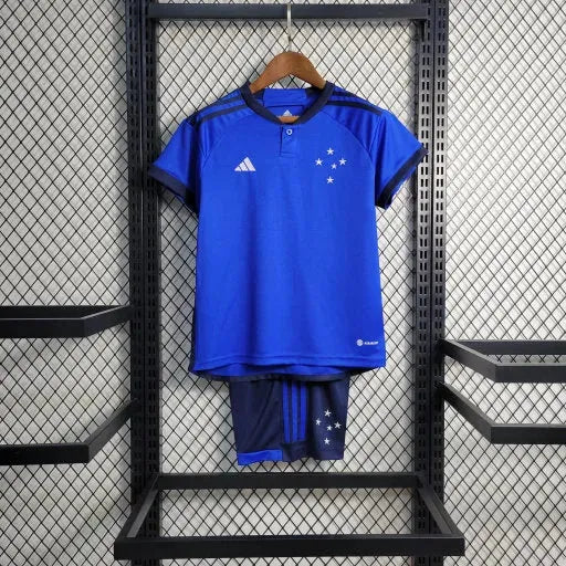 Camisa Cruzeiro Home 23/24 - Torcedor Infantil Azul - Netmantos