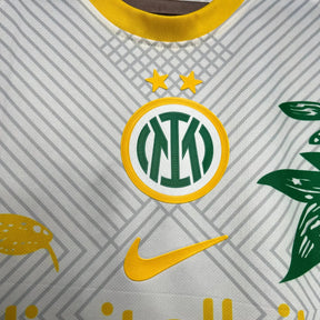 Camisa Inter de Milão Edição Especial 24/25 - Torcedor Masculina Dragão Branca e Amarela - Netmantos