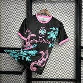 Camisa Inter de Milão Edição Especial 24/25 - Torcedor Masculina Dragão Preta e Rosa - Netmantos