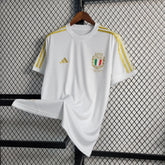Camisa Itália Edição Comemorativa 23/24 - Torcedor Masculina Branca e Dourada - Netmantos