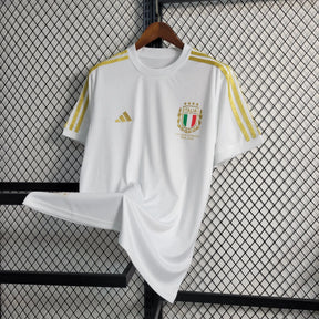 Camisa Itália Edição Comemorativa 23/24 - Torcedor Masculina Branca e Dourada - Netmantos
