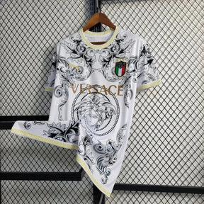 Camisa Itália x Versace 23/24- Torcedor Masculina Branca - Netmantos