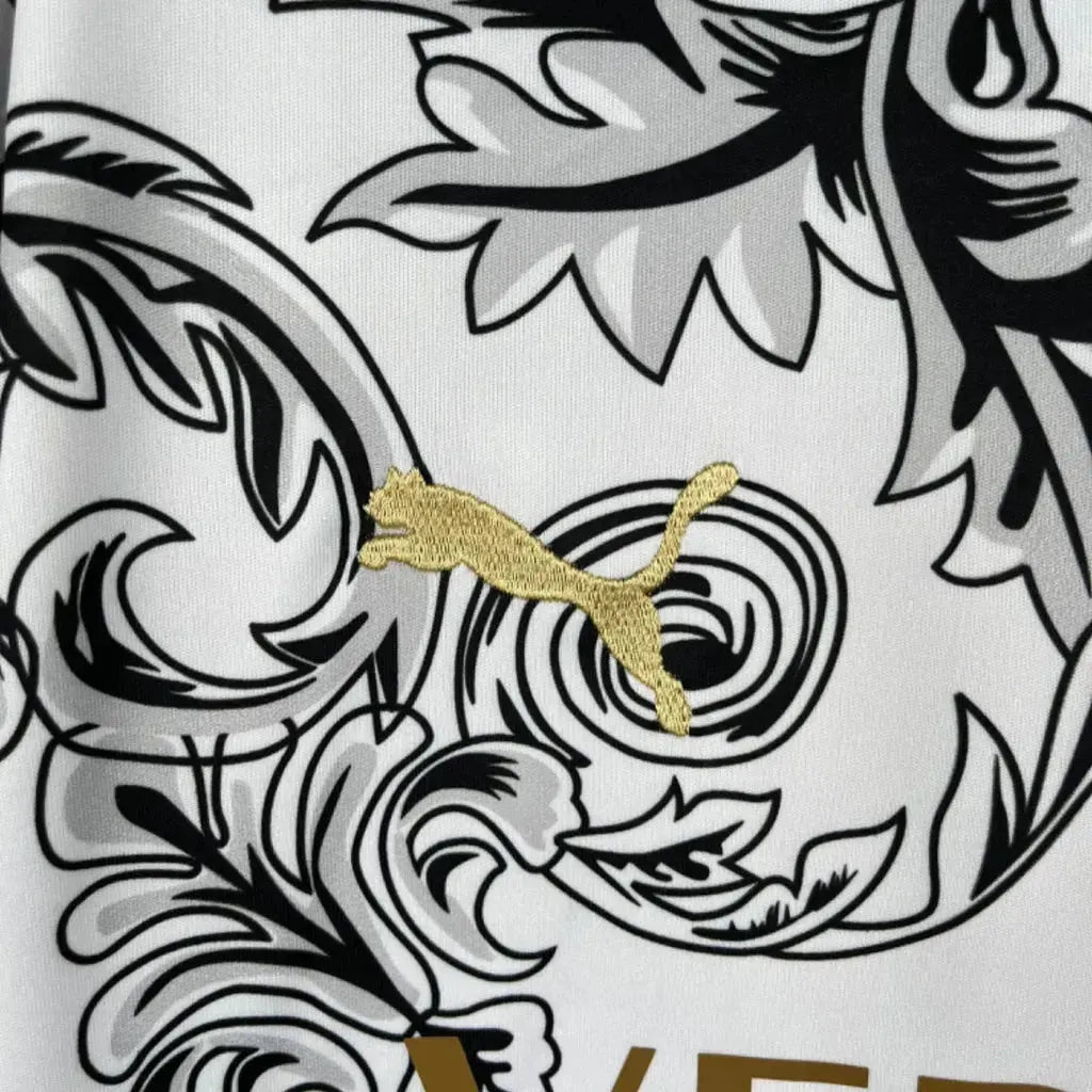 Camisa Itália x Versace 23/24- Torcedor Masculina Branca - Netmantos