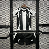 Camisa Juventus Home 24/25 - Torcedor Infantil Preta e Branca - Netmantos