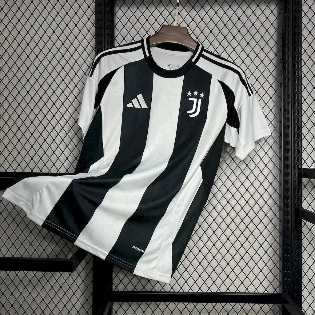 Camisa Juventus Home 24/25 - Torcedor Masculina Preta e Branca - Netmantos