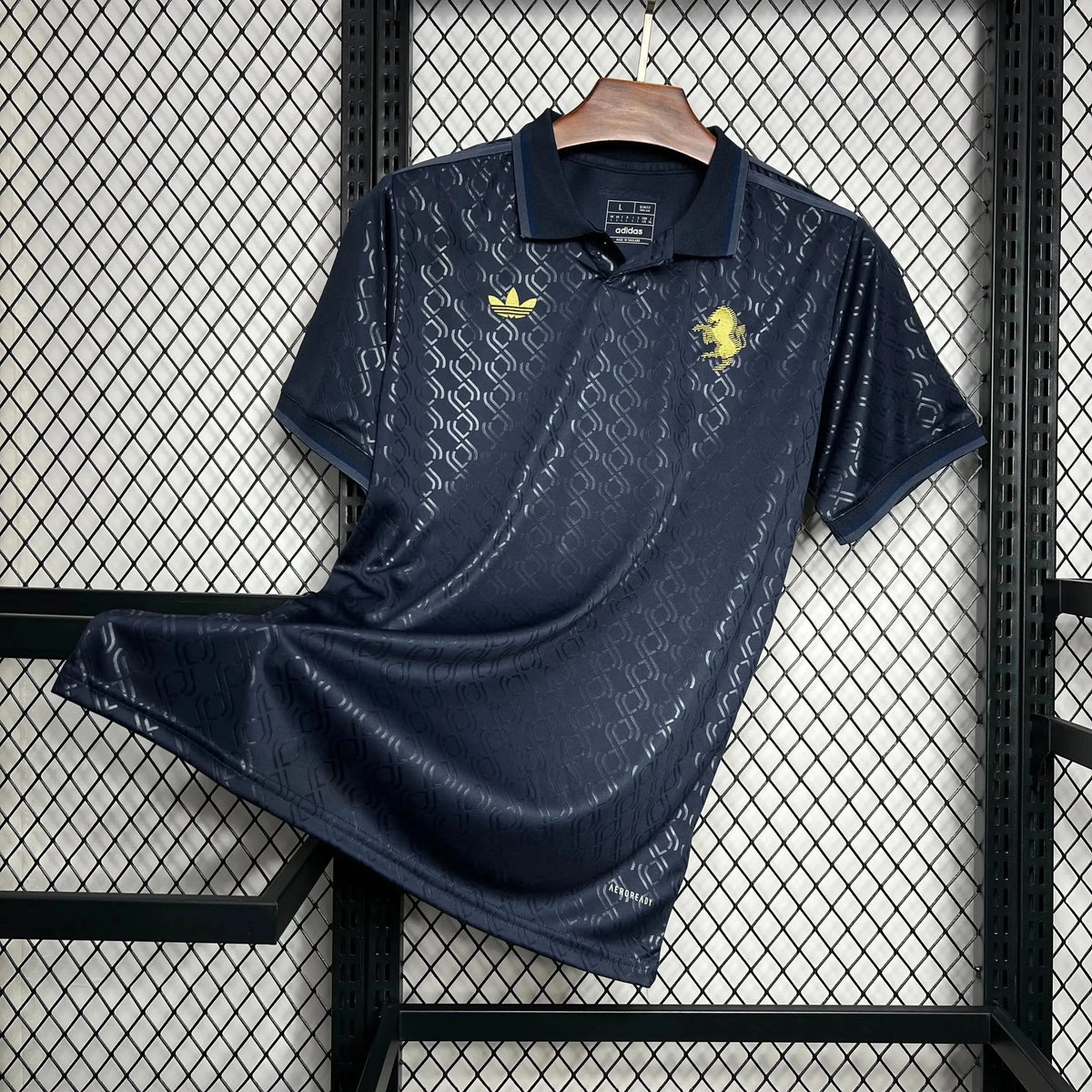 Camisa Juventus Third Away 24/25 - Torcedor Masculina Azul Escuro e Dourado - Netmantos