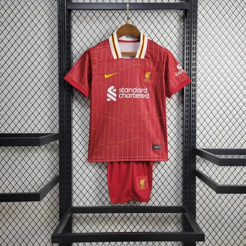 Camisa Liverpool Home 24/25 - Torcedor Infantil Vermelha - Netmantos