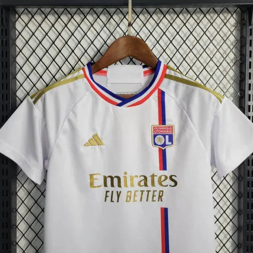 Camisa Lyon Home 23/24 - Torcedor Infantil Branca - Netmantos