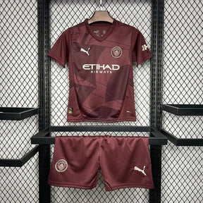 Camisa Manchester City Third Away 24/25 - Torcedor Infantil Vinho/Vermelha - Netmantos