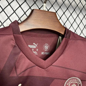 Camisa Manchester City Third Away 24/25 - Torcedor Infantil Vinho/Vermelha - Netmantos
