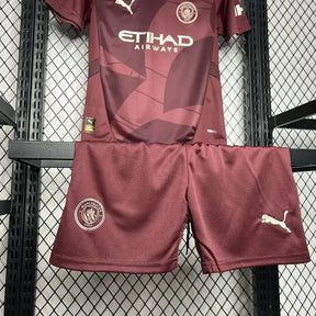 Camisa Manchester City Third Away 24/25 - Torcedor Infantil Vinho/Vermelha - Netmantos