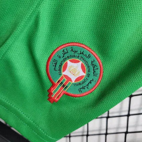 Camisa Marrocos Home 22/23 - Torcedor Infantil Vermelha Verde - Netmantos