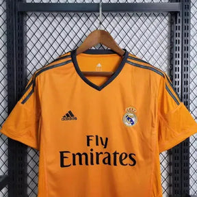 Camisa Real Madrid Away Retrô 13/14 - Torcedor Masculina Laranja - Netmantos