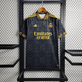 Camisa Real Madrid Concept 23/24 - Torcedor Masculina Preta - Netmantos