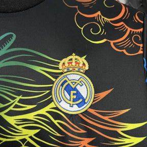 Camisa Real Madrid Dragão Chinês 24/25 - Torcedor Masculina Preta Colorida - Netmantos