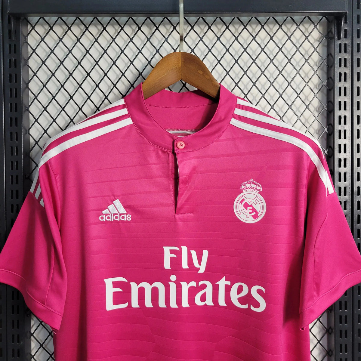Camisa Real Madrid Retrô Away 14/15 - Torcedor Masculina Rosa - Netmantos