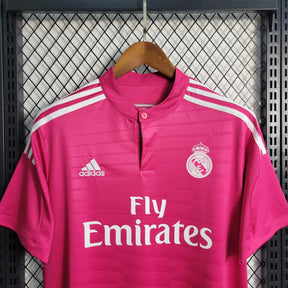 Camisa Real Madrid Retrô Away 14/15 - Torcedor Masculina Rosa - Netmantos
