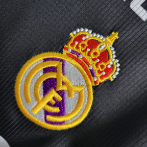 Camisa Real Madrid Retrô Away 1997/98 - Torcedor Masculina Preta, Roxa e Branca - Netmantos