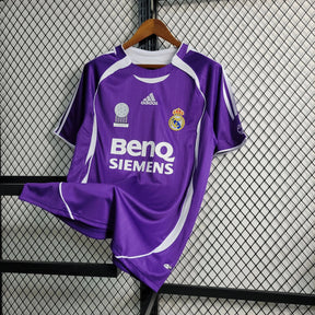 Camisa Real Madrid Retrô Away 2006 - Torcedor Masculina Roxa - Netmantos