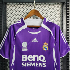 Camisa Real Madrid Retrô Away 2006 - Torcedor Masculina Roxa - Netmantos
