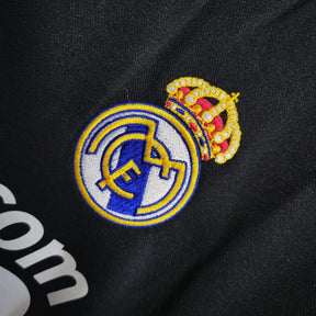 Camisa Real Madrid Retrô Away 2008/09 - Torcedor Masculina Preta - Netmantos