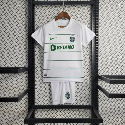 Camisa Sporting Away 23/24 - Torcedor Infantil Branca - Netmantos