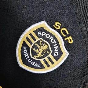 Camisa Sporting Away II 23/24 - Torcedor Infantil Preta CR7 - Netmantos
