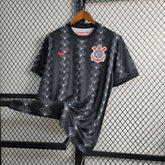 Camisa Timão Treino 23/24 - Torcedor Masculina Preta - Netmantos