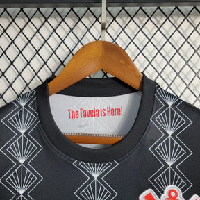 Camisa Timão Treino 23/24 - Torcedor Masculina Preta - Netmantos