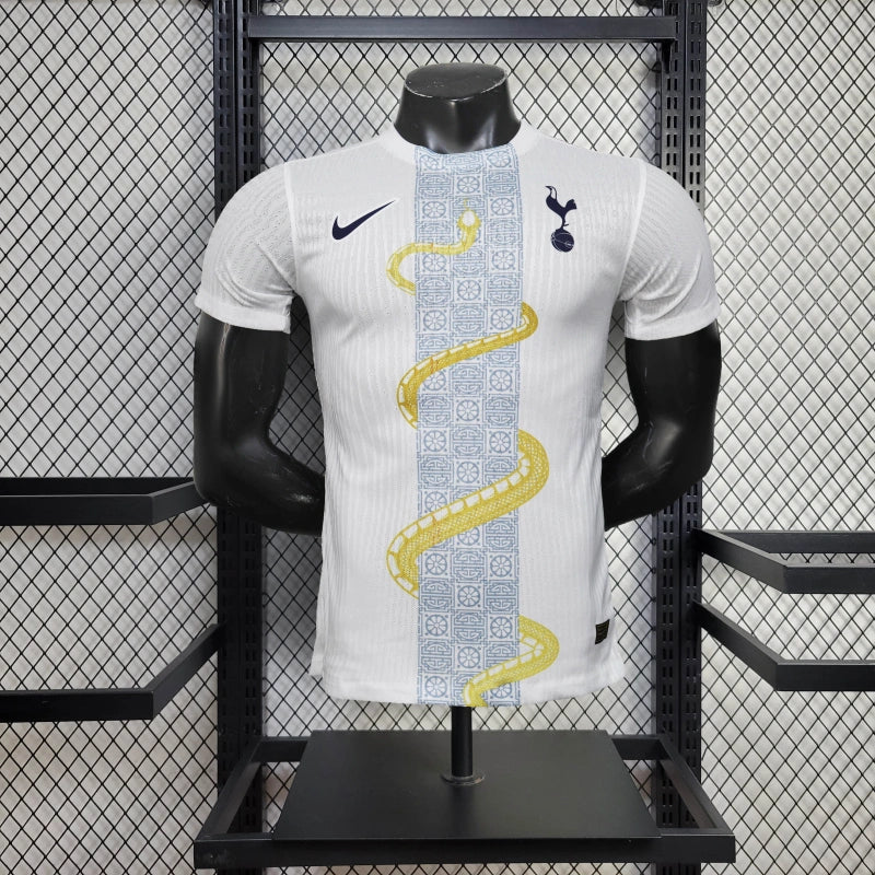 Camisa Tottenham Cobra Dourada 25/26 - Jogador Masculina Branca - Netmantos