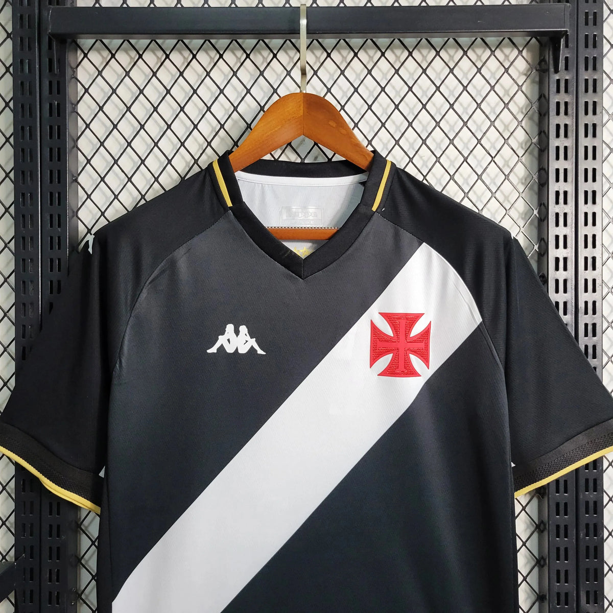 Camisa Vasco Home 23/24 - Torcedor Masculina Preta - Netmantos
