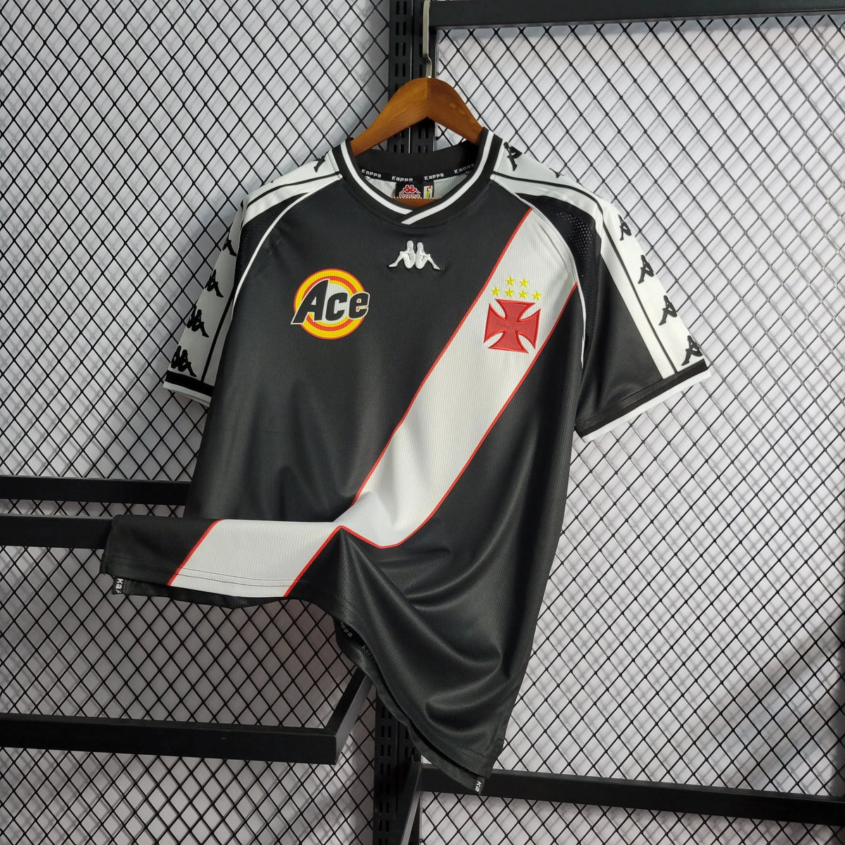 Camisa Vasco Retrô Home 2000 - Torcedor Masculina Preta - Netmantos