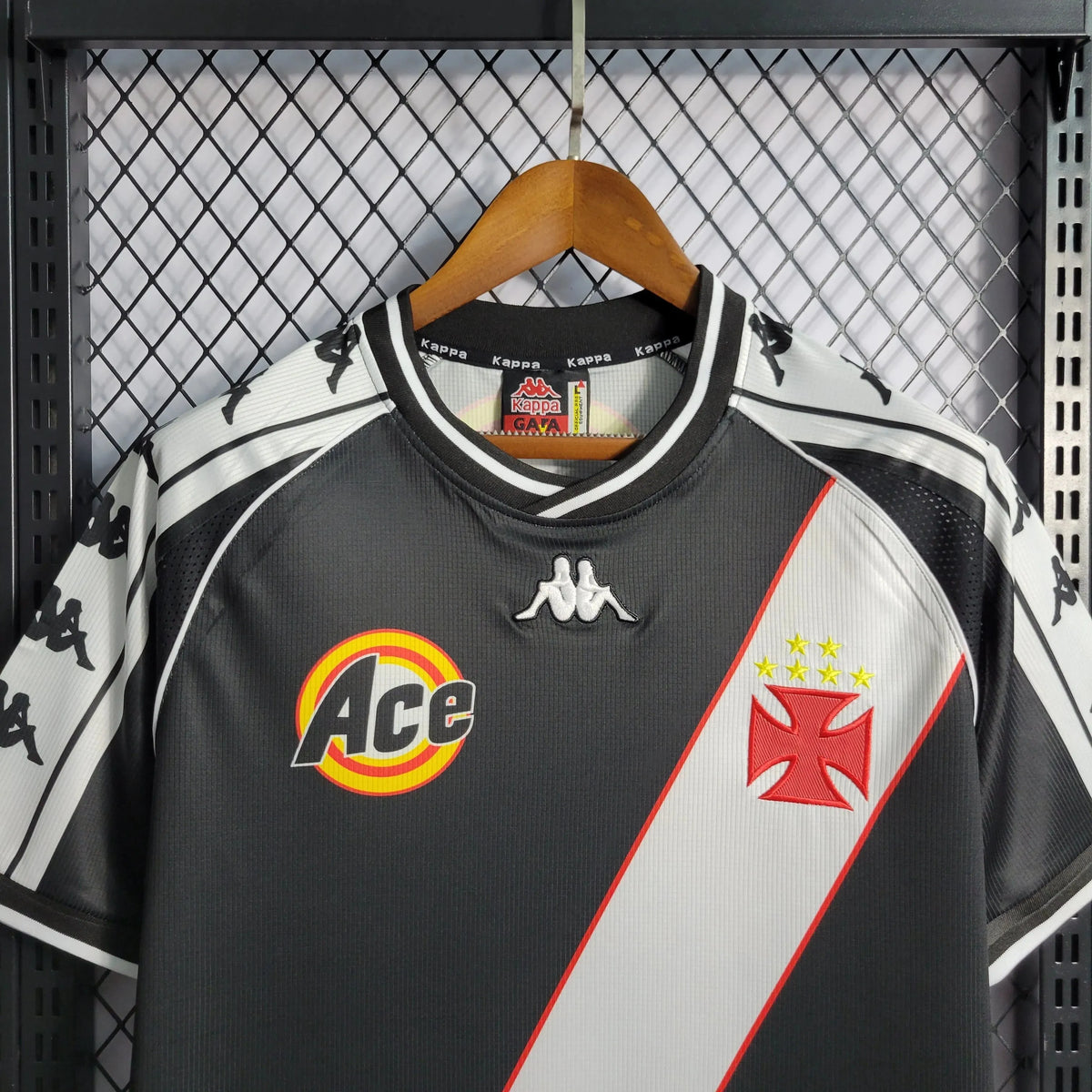 Camisa Vasco Retrô Home 2000 - Torcedor Masculina Preta - Netmantos