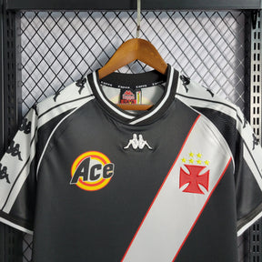 Camisa Vasco Retrô Home 2000 - Torcedor Masculina Preta - Netmantos