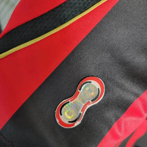 Camisa AC Milan Home Retrô 2006/07 - Torcedor Masculina Dourada Manga Longa - Netmantos